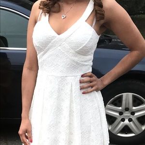 White mid dress